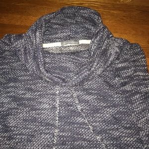 sweater with fold over neck